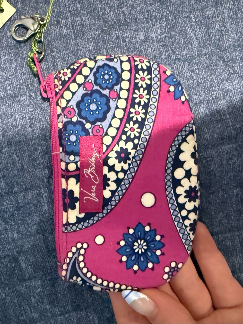 Vera Bradley Boysenberry Clip Zip ID